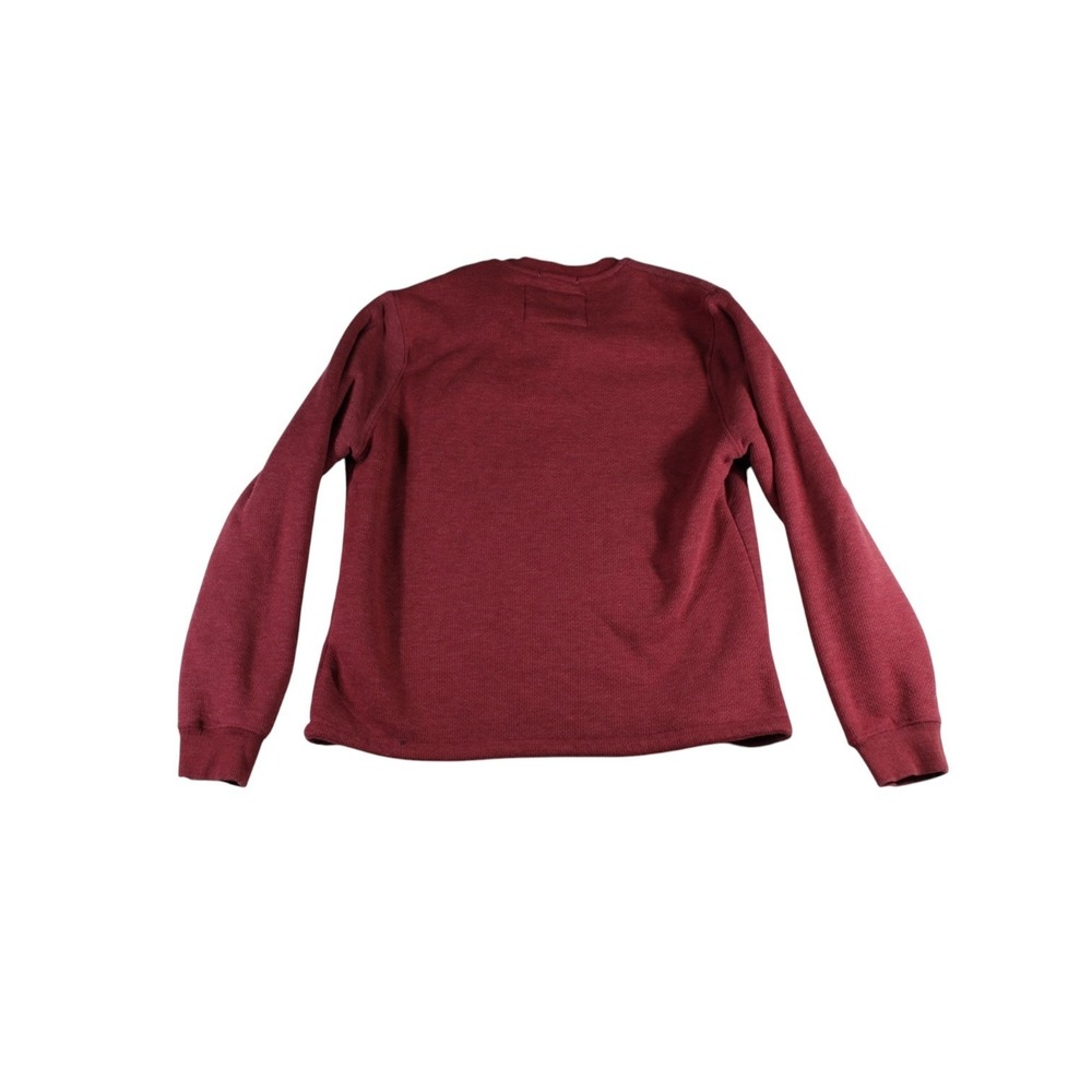 Coleman Henley Sweatshirt Mens Large Maroon Cotton Sherpa Lined Winter Outdoor - Picture 10 of 10